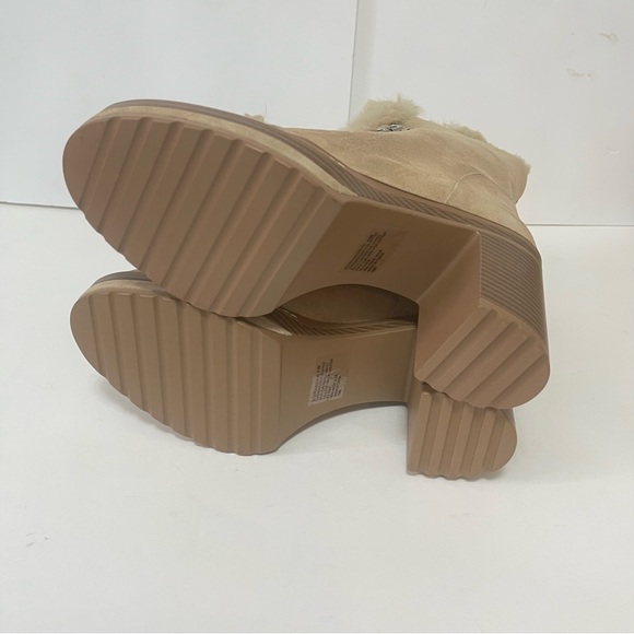 Steve Madden Sand Suede Scoops Faux Fur Platform Bootie- New Box - Duplicate - Picture 15 of 16